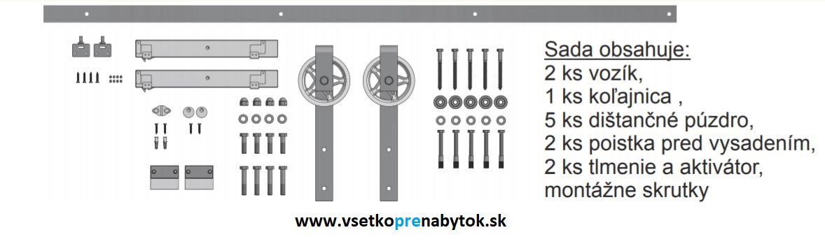 Posuvné kovanie GTV LOFT s tlmením