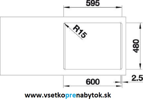 Nerezový drez LEMIS 6-IF