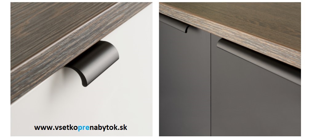 Úchytka NARY na hranu, 64/100 mm