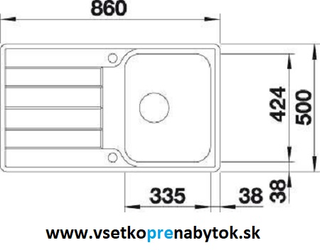 Nerezový drez CLASSIMO 45 S-IF