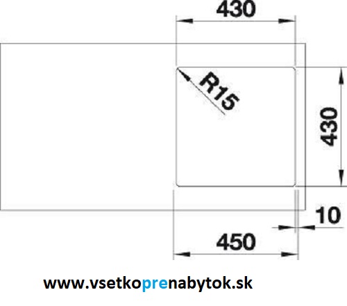 Nerezový drez SUPRA 400-IF