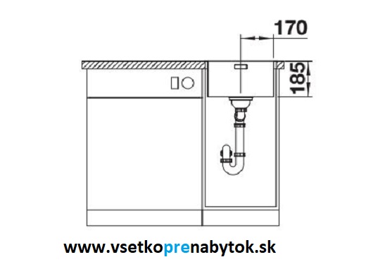 Nerezový drez SOLIS 340-IF