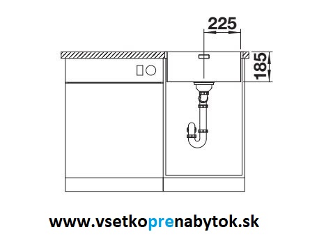 Nerezový drez SOLIS 450-IF