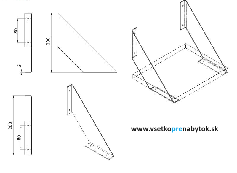 Konzola police LOFT WM-1005