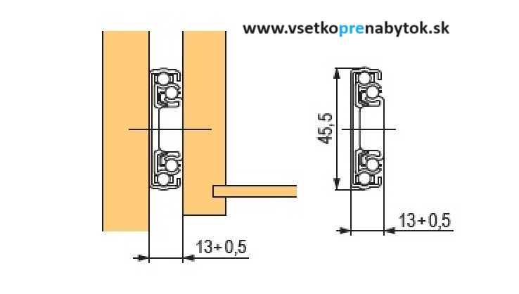   Guličkový celovýsuv StrongBall S3 s tlmením