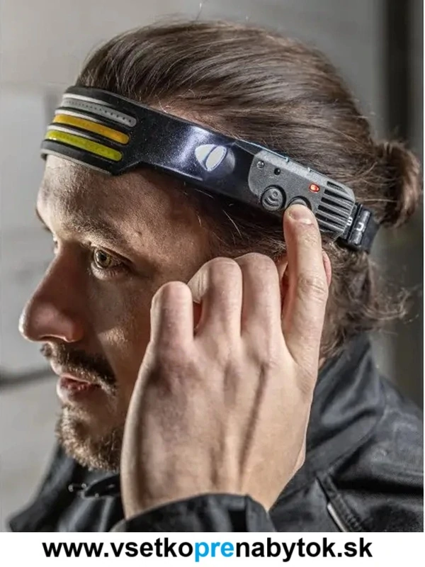 Čelová LED lampa COB Högert Technik