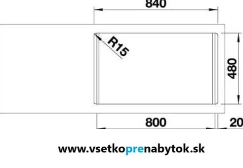 Nerezový drez LEMIS 8-IF