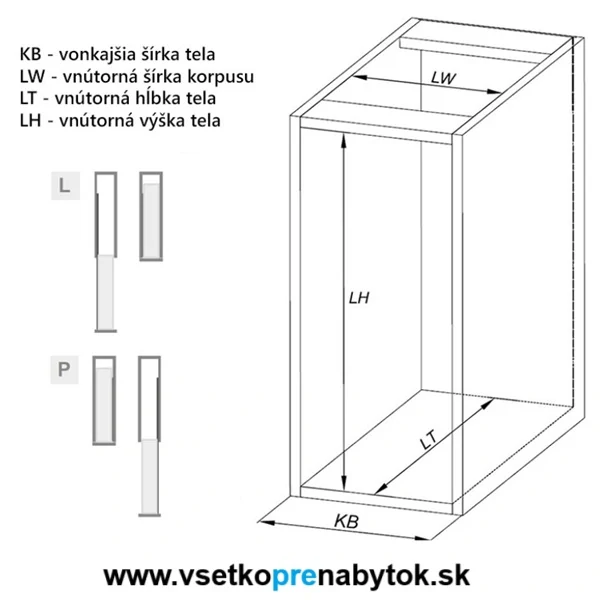 Kôš REJS MULTI bočný, 2x polica - plnovýsuv Tandem Blum