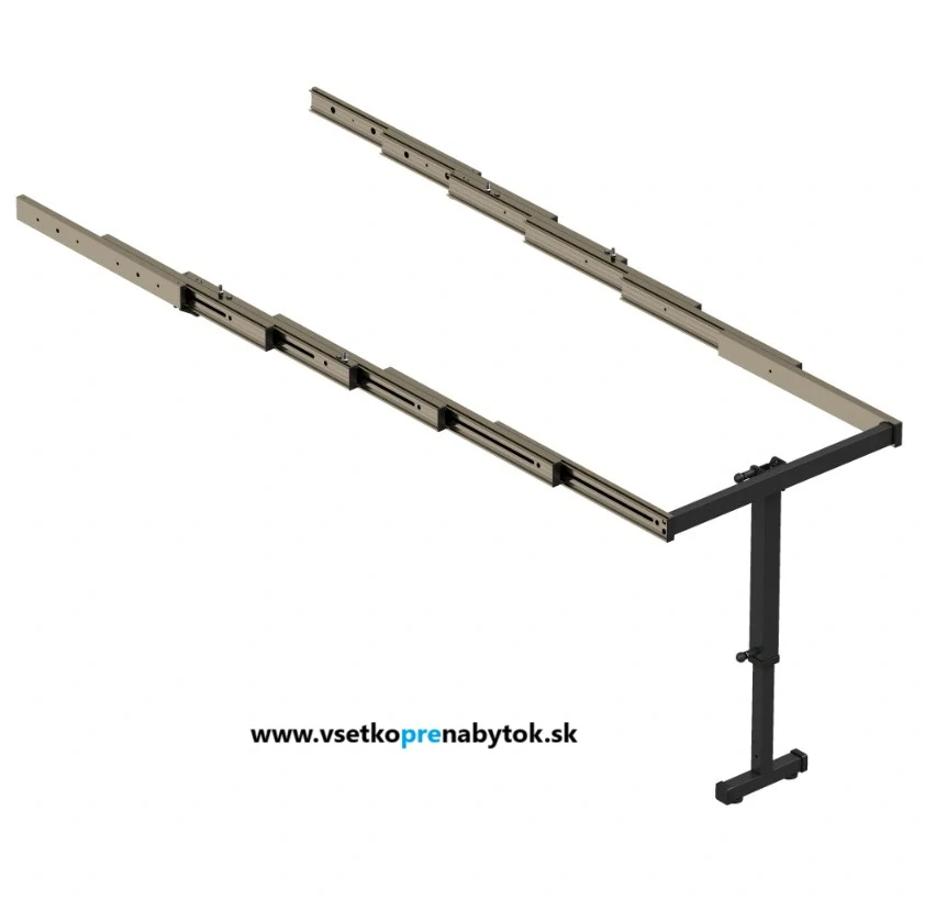 Kovanie na rozťahovací stôl s podperou