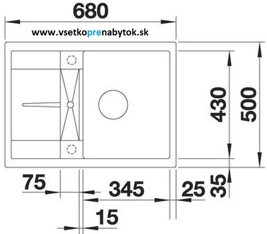 Silgranit drez METRA 45 S Compact