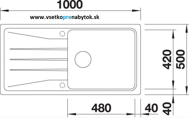 Silgranit drez SONA XL 6 S