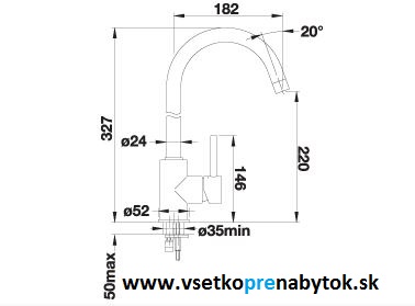 Vodovodná batéria MIDA