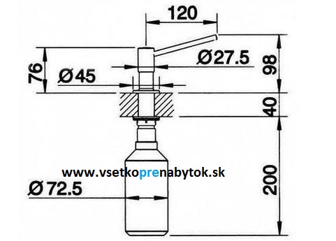 BLANCO dávkovač saponátu TORRE