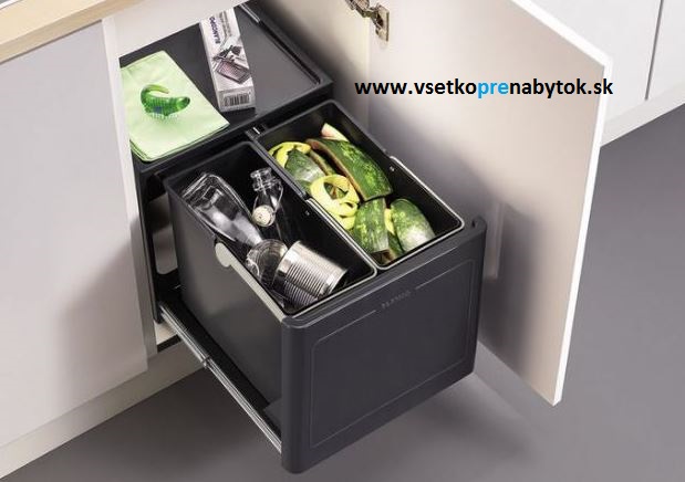 Výsuvný smetný kôš BOTTON Pro automatic 45/2, šírka 450 mm