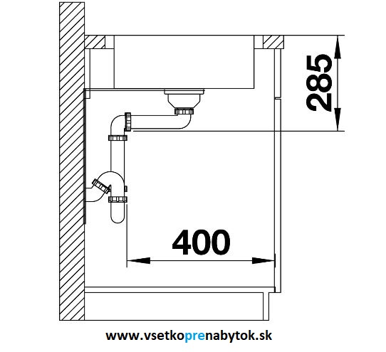 Nerezový drez LANTOS XL 6 S-IF Compact s exc.