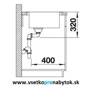 Nerezový drez ANDANO XL 6 S-IF compact s miskou, InFino® výpusť s exc. ovládaním