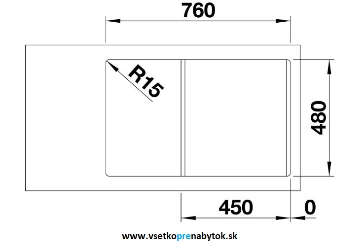 Silgranit drez LEGRA 45 S 