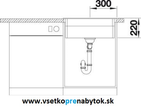 Silgranit drez ETAGON 6 s koľajničkami