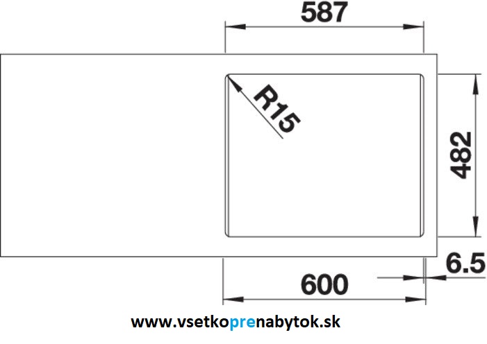 Nerezový drez DANA 6