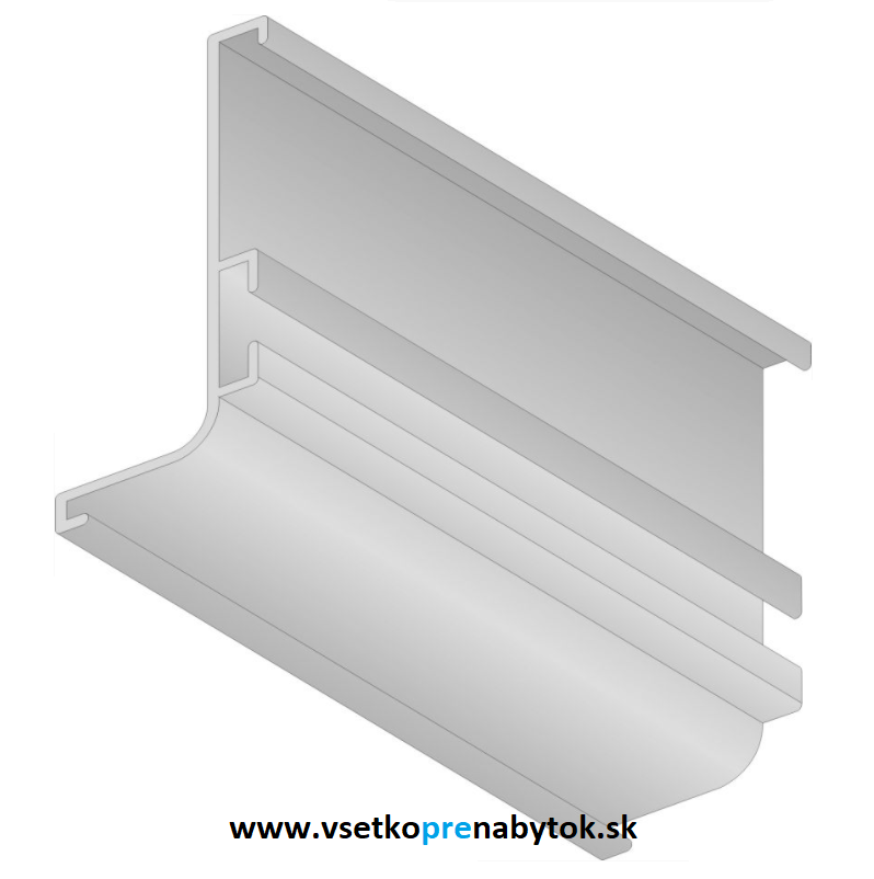   Úchytový profil GOLA "J" - vodorovný