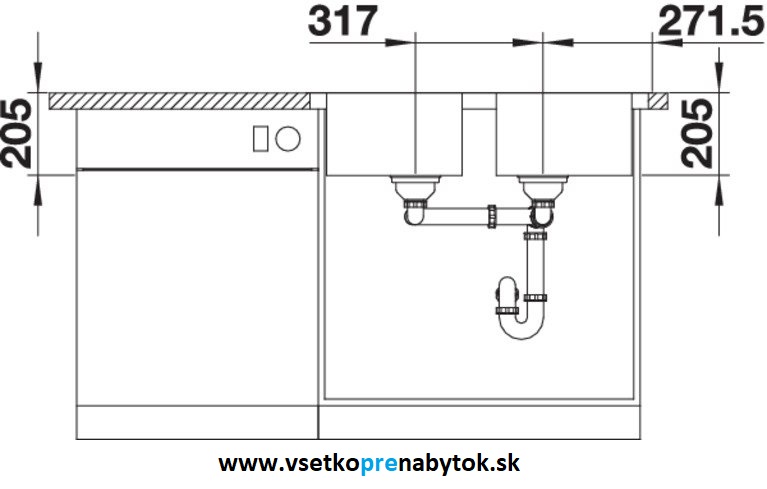Nerezový drez CLASSIMO 8-IF
