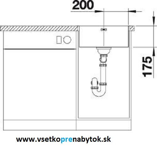 Nerezový drez SUPRA 400-IF