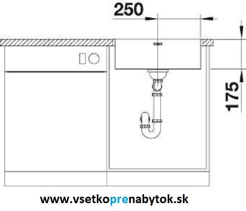 Nerezový drez SUPRA 500-IF