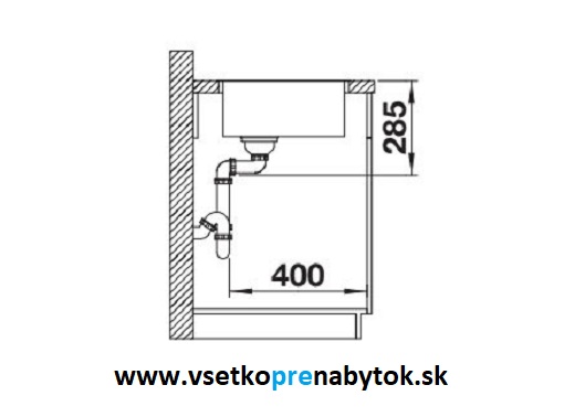 Nerezový drez SOLIS 340-IF