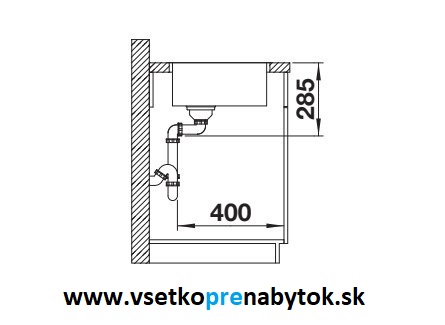 Nerezový drez SOLIS 450-IF