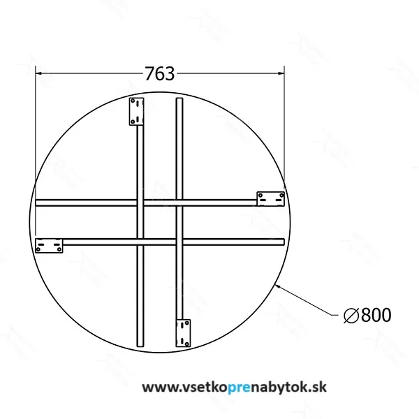  Stolová podnož Torino