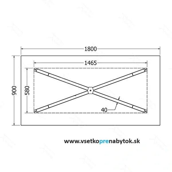  Stolová podnož Porto