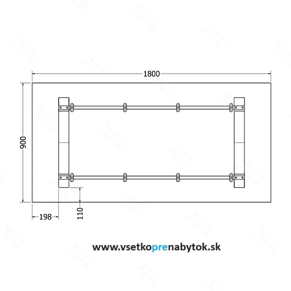  Stolová podnož Xena 1