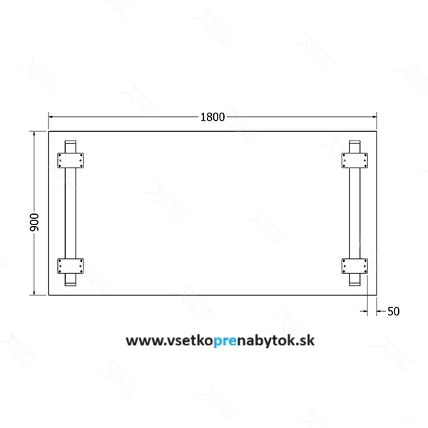  Stolová podnož Cleopatra