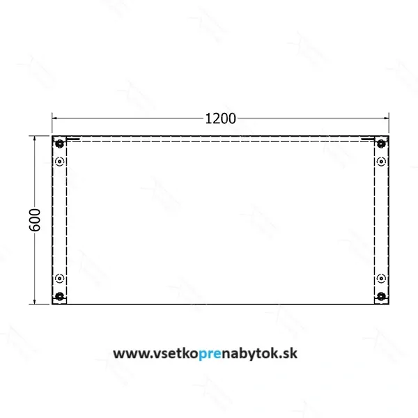 Kancelárska podnož B 120