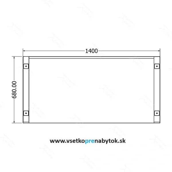 Kancelárska podnož B 140