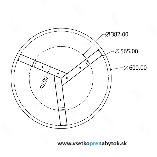 Stolová podnož Calipso coffee