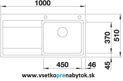 Nerezový drez DIVON II 5 S-IF, InFino® výpusť s exc. ovládaním