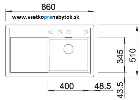 Silgranit drez ZENAR 45 S s excentrom