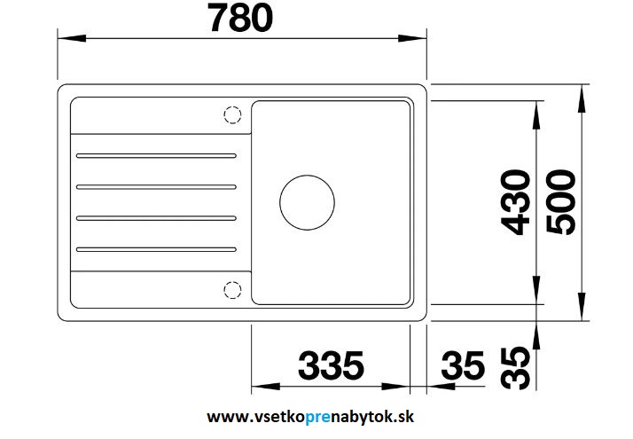 Silgranit drez LEGRA 45 S 