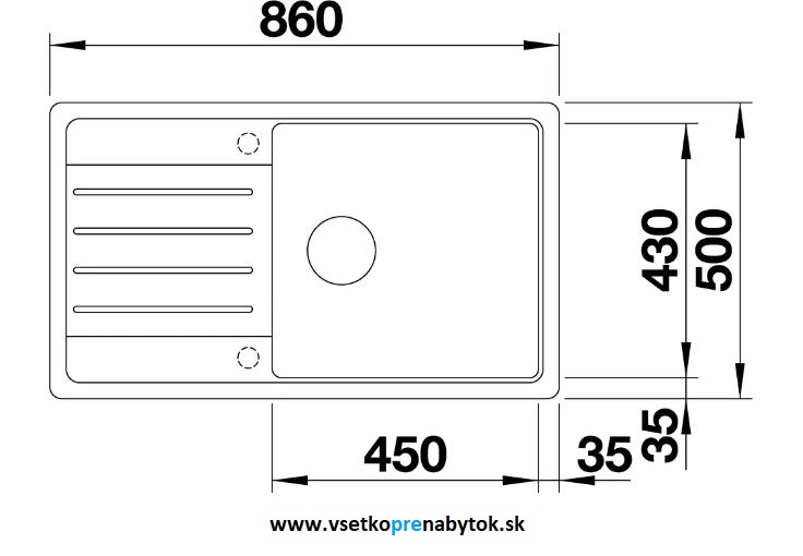 Silgranit drez LEGRA XL 6 S