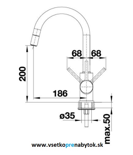 Vodovodná batéria MIDA-S