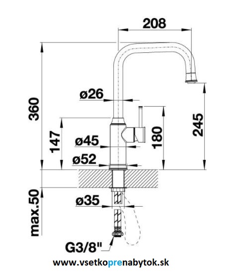 Vodovodná batéria LIVIA-S