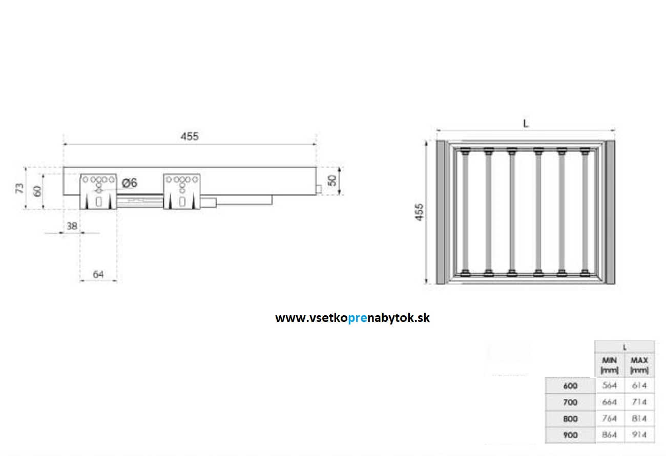  Výsuvný vešiak na nohavice WB-662