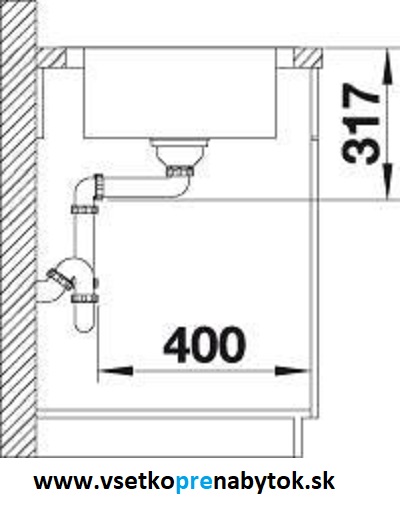 Nerezový drez DINAS XL 6 S Compact