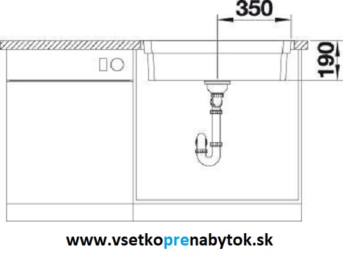 Nerezový drez ETAGON 700-IF/A s koľajničkami