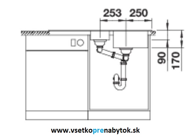 Nerezový drez TIPO II 6 S