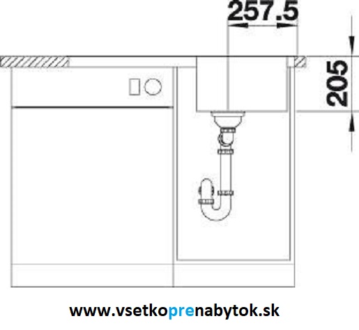 Nerezový drez CLASSIMO 45 S-IF