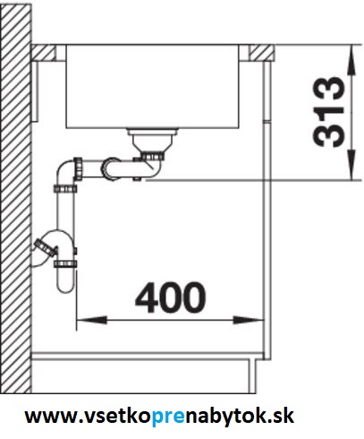 Nerezový drez CLASSIMO 8-IF