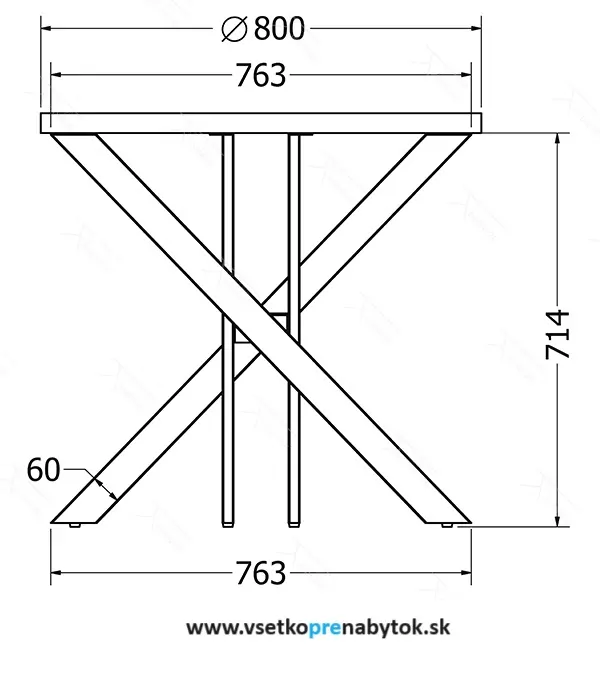  Stolová podnož Torino