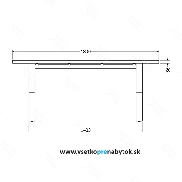  Stolová podnož Xena 1
